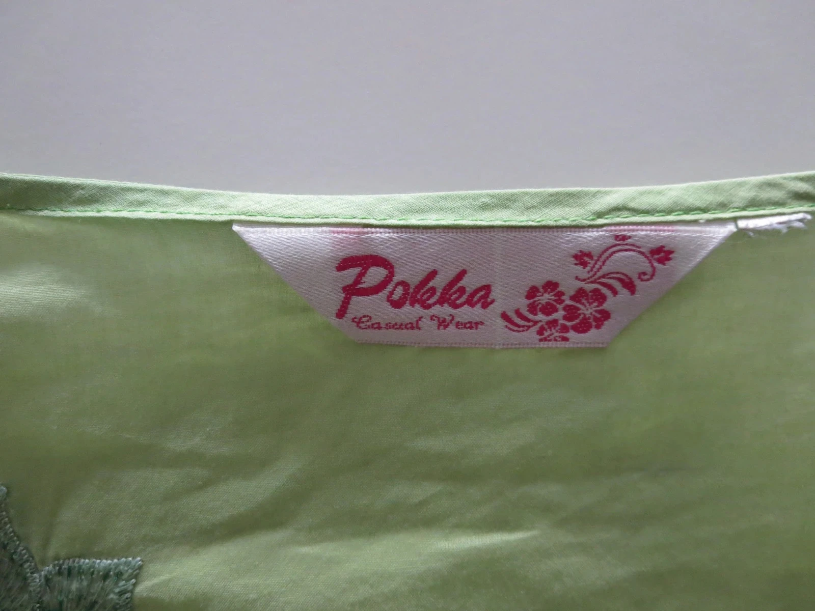Jolie chemise fleurie vert menthe POKKA – Taille XL 42/44 – photo 3